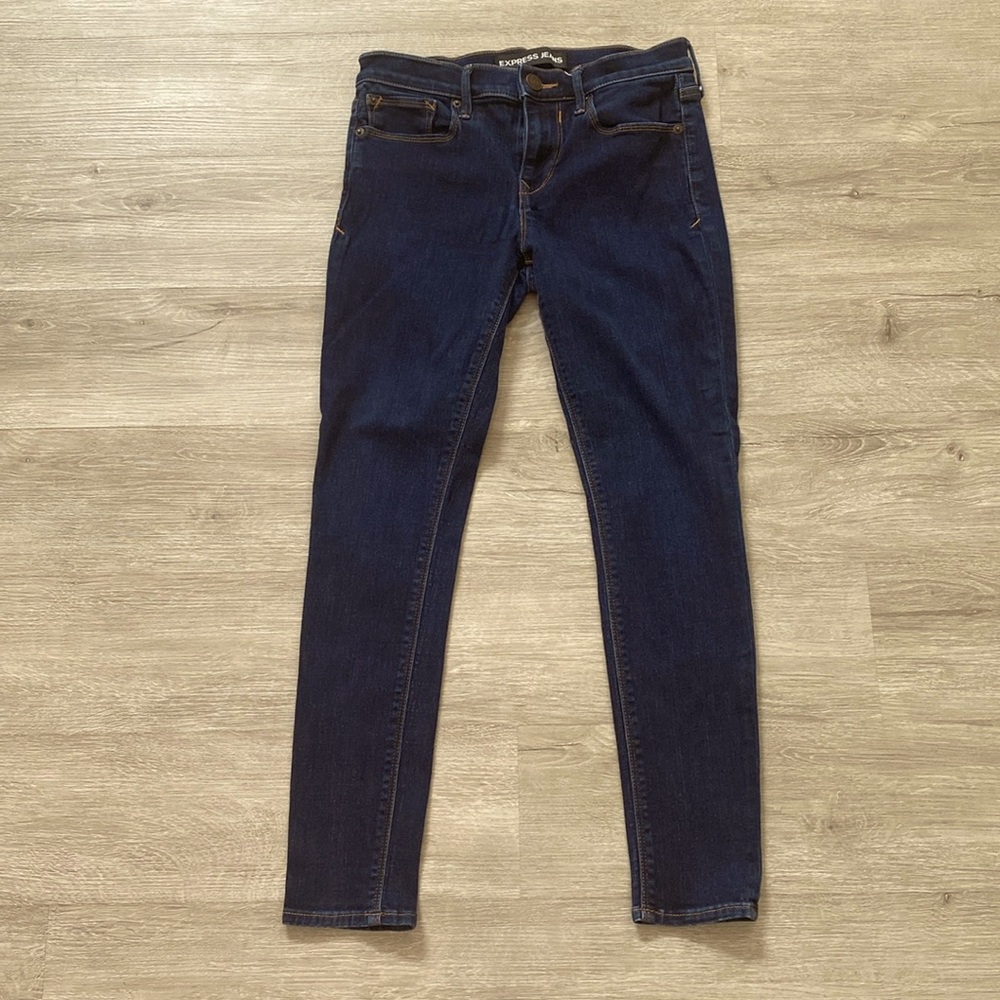 Express size 4 midrise jean leggings